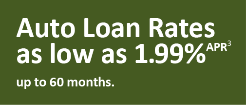 Auto Loan Rates as low as 1.99% APR up to 60 months